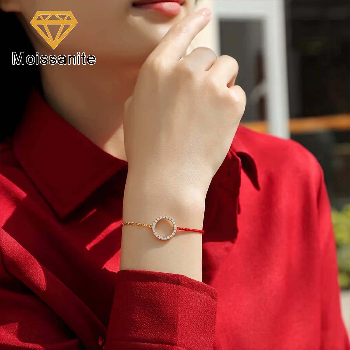 Sparkling Moissanite Bracelet for Women, Elegant Gift